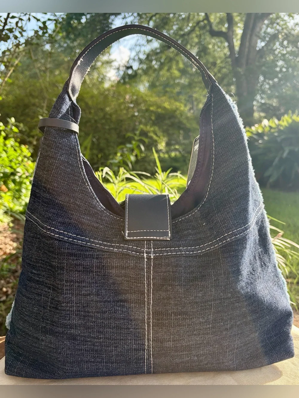 NWT TRUE RELIGION Denim Hobo Bag , Denim Wallet, Jessica S. Sunglasses & Scarf